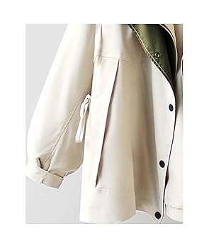 Amazon.com: SOMTHRON Women's Hooded Trench Coat Lightweight